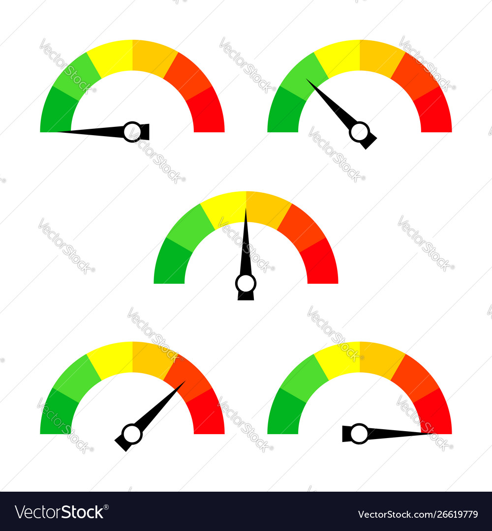 Speedometer Gauge Icons Collection