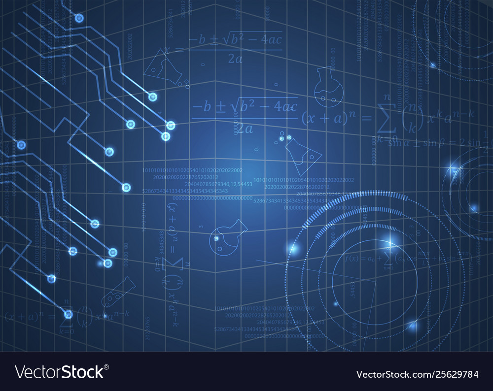 Abstract background 7 formulas code