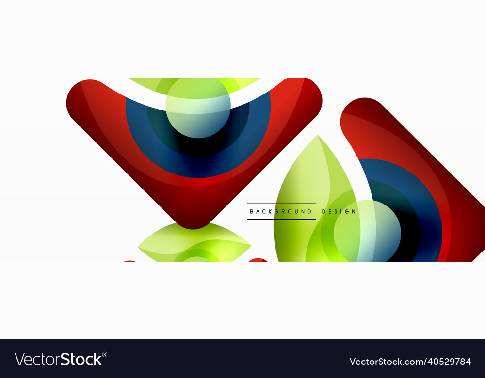 Abstract background with color geometric shapes