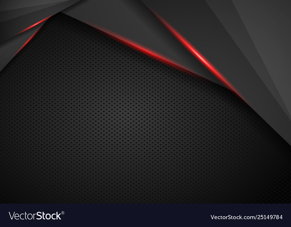 Abstract black with red frame template layout