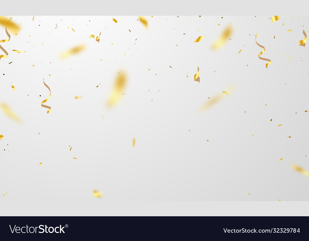 Celebration background template with confetti