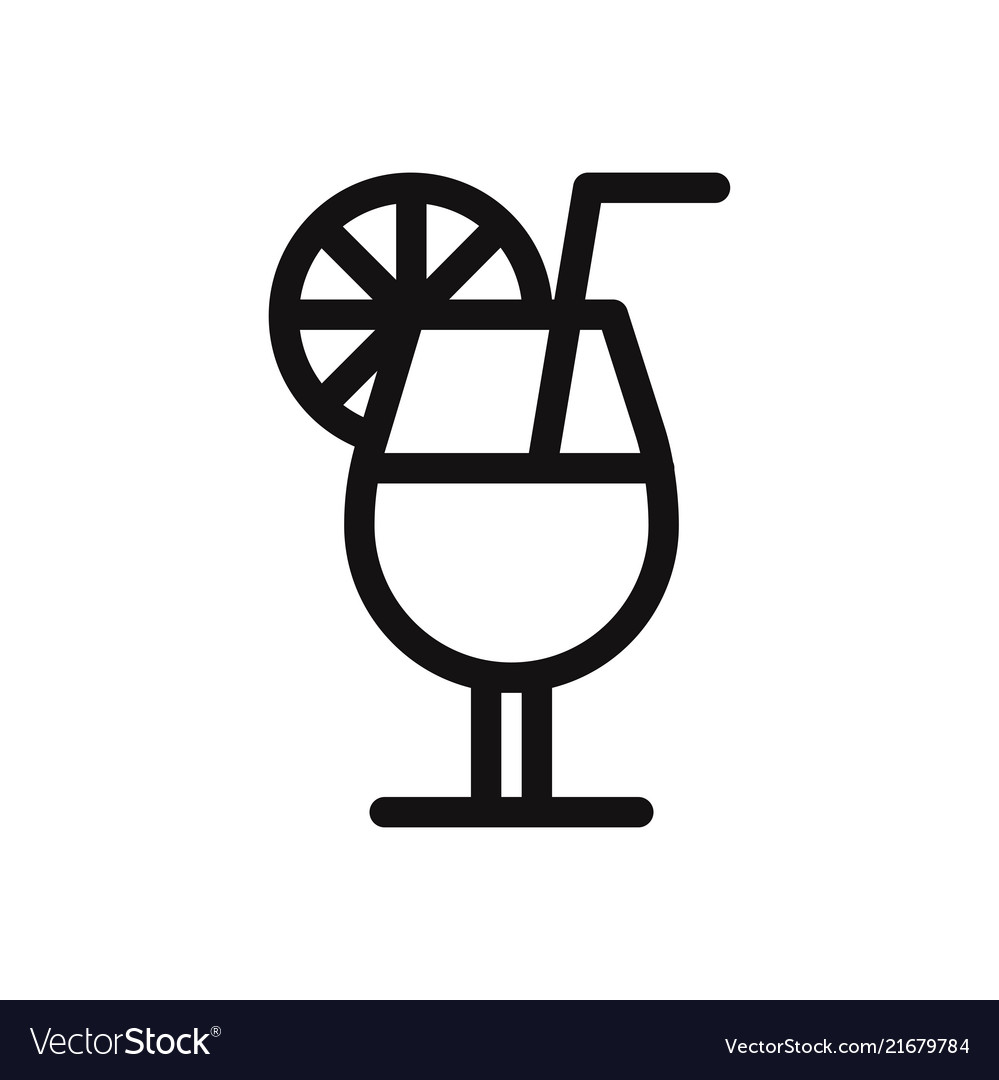 Cocktail icon Royalty Free Vector Image - VectorStock