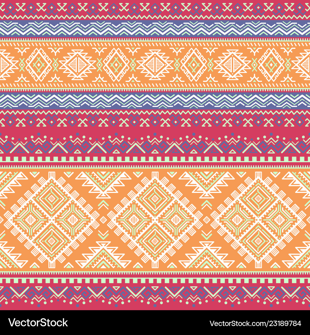 Ethnic seamless pattern Royalty Free Vector Image