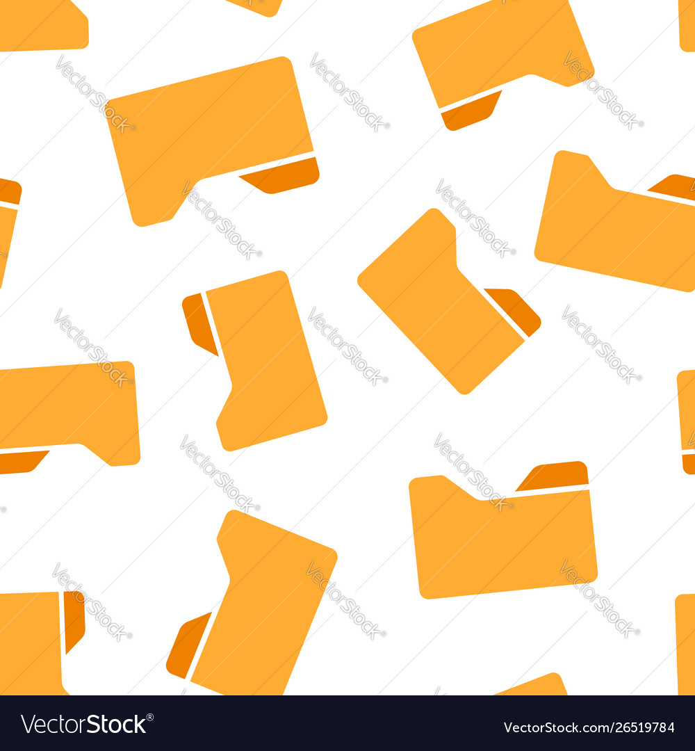 File folder icon seamless pattern background