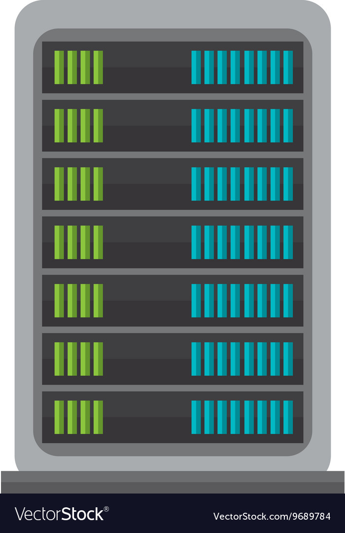 Hosting and cloud computing icon