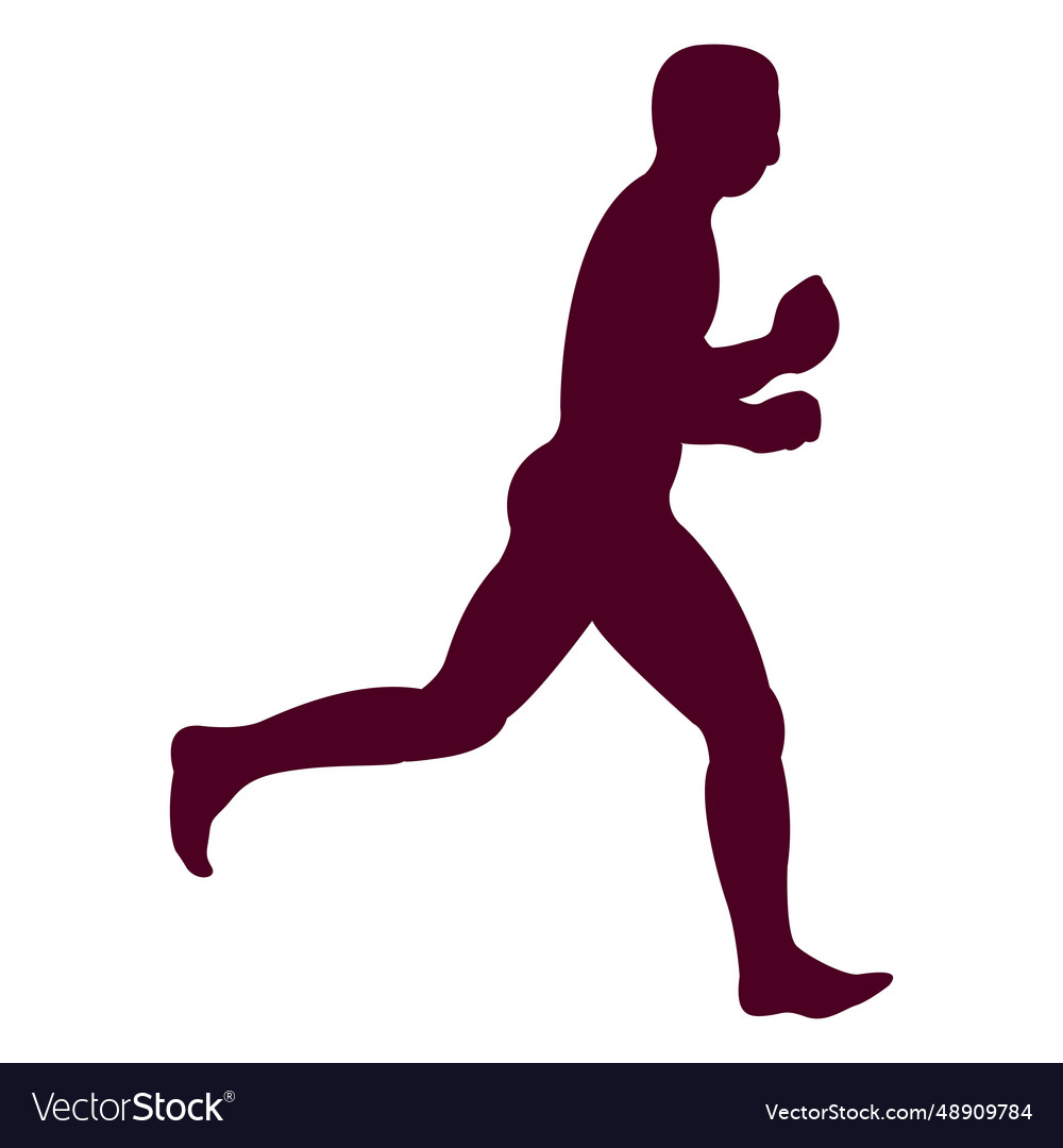 Man running sequence 1 vector image Man running sequence 1