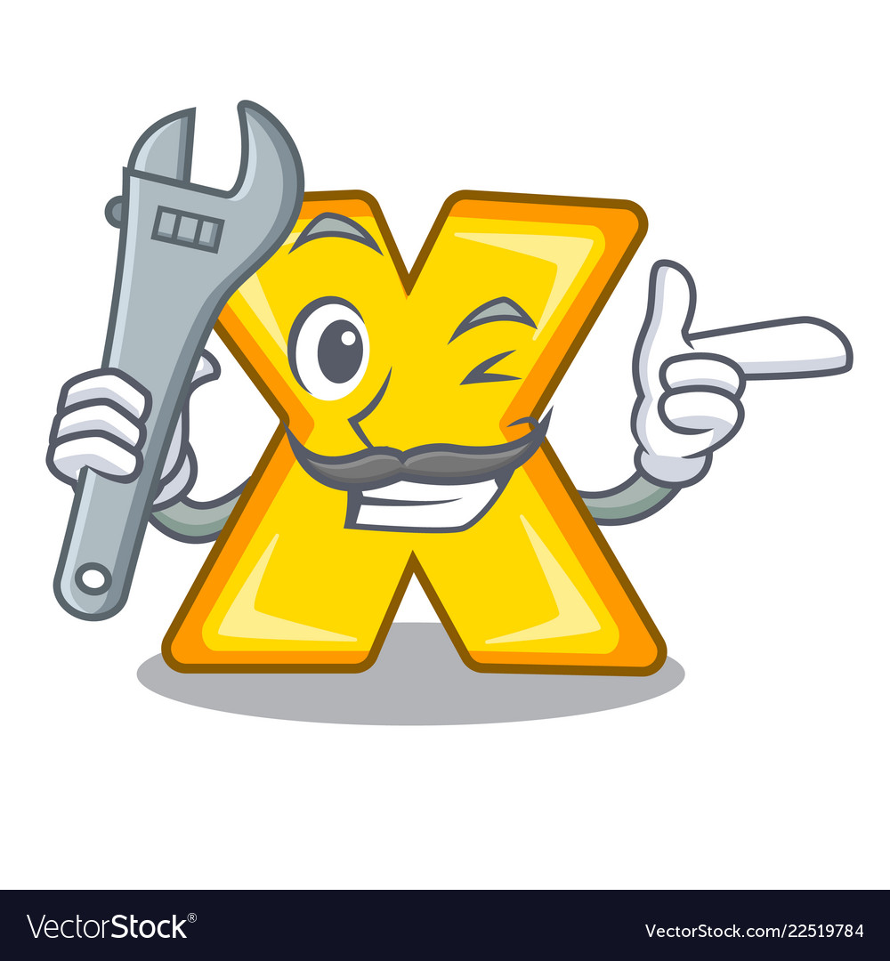 Mechanic multiply sign icon isolated on mascot