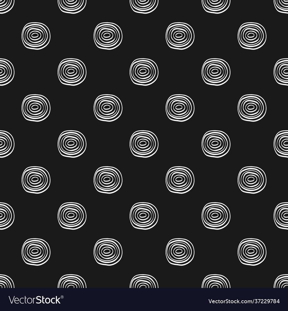 Minimalistic seamless pattern with circles hand vector image Minimalistic seamless pattern with circles hand