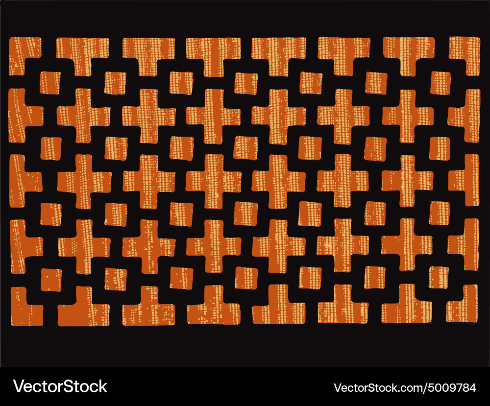 Patterned grating Royalty Free Vector Image - VectorStock