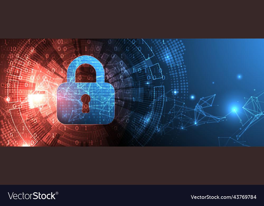 Protection background technology security encode Vector Image