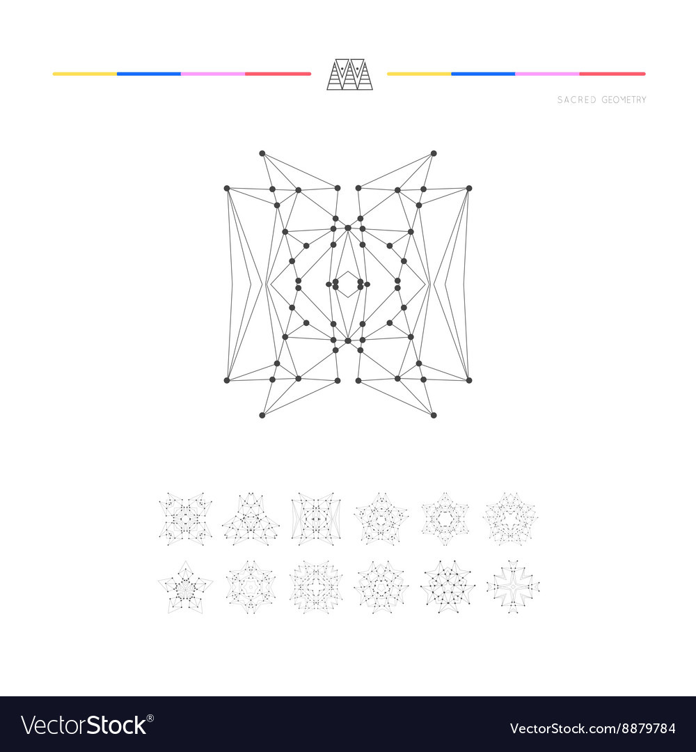 Set von minimalen geometrischen Formen