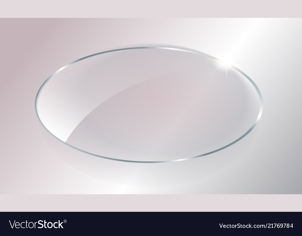 Transparent round circle see through element