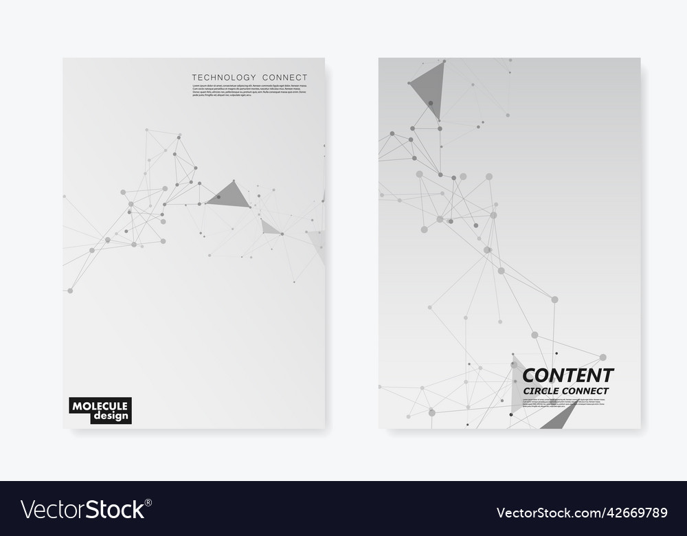 Abstract polygonal with connecting dots and lines vector image Abstract polygonal with connecting dots and lines