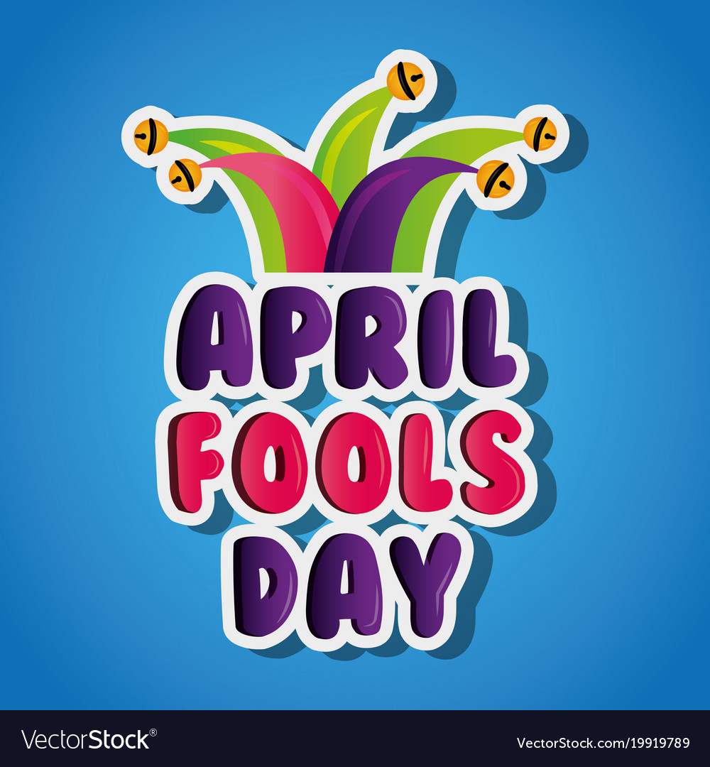 April fools day celebration party humor Royalty Free Vector