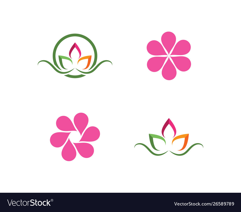 Blumen Design Logo Vorlage