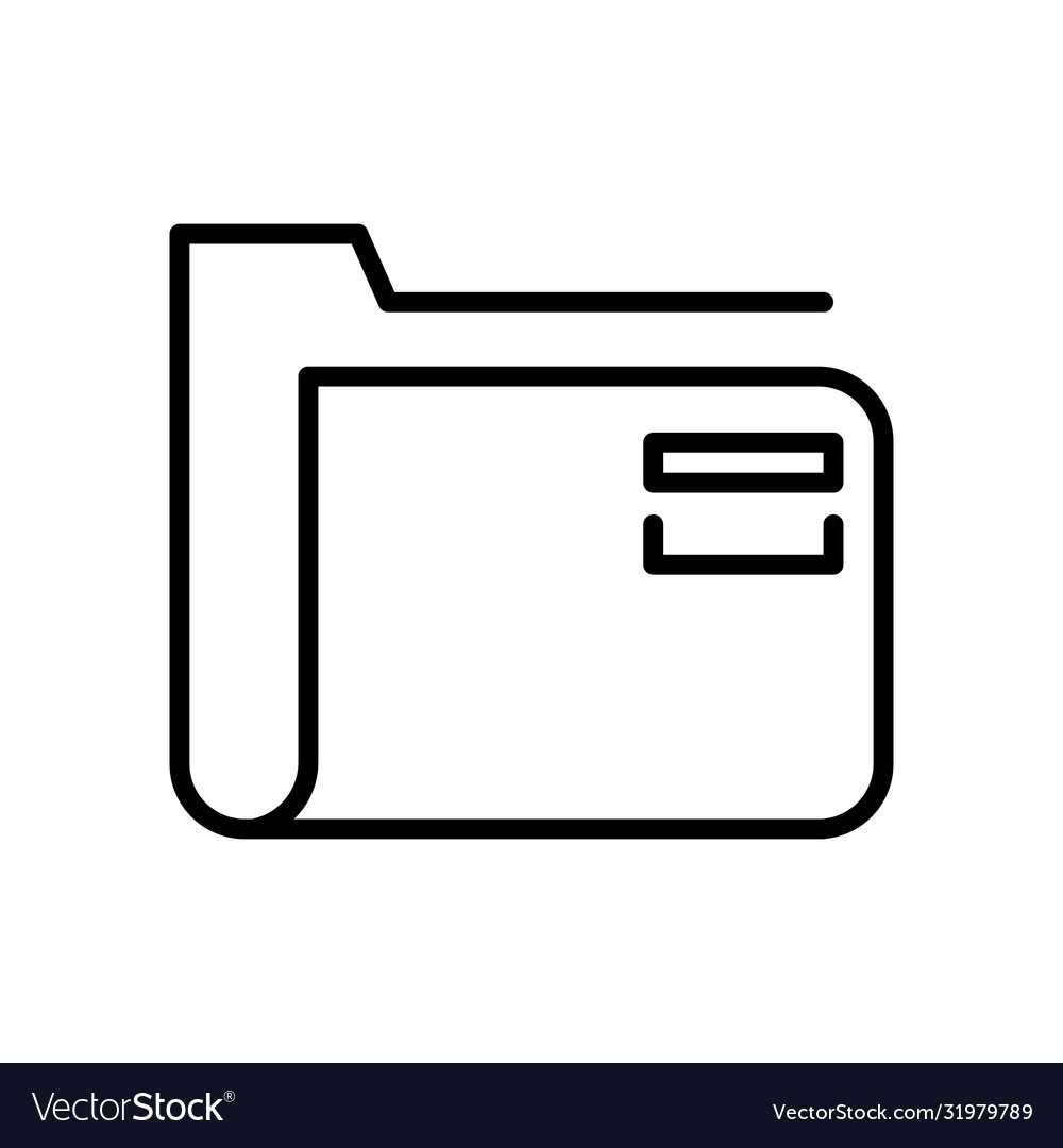 Folder file document line style icon