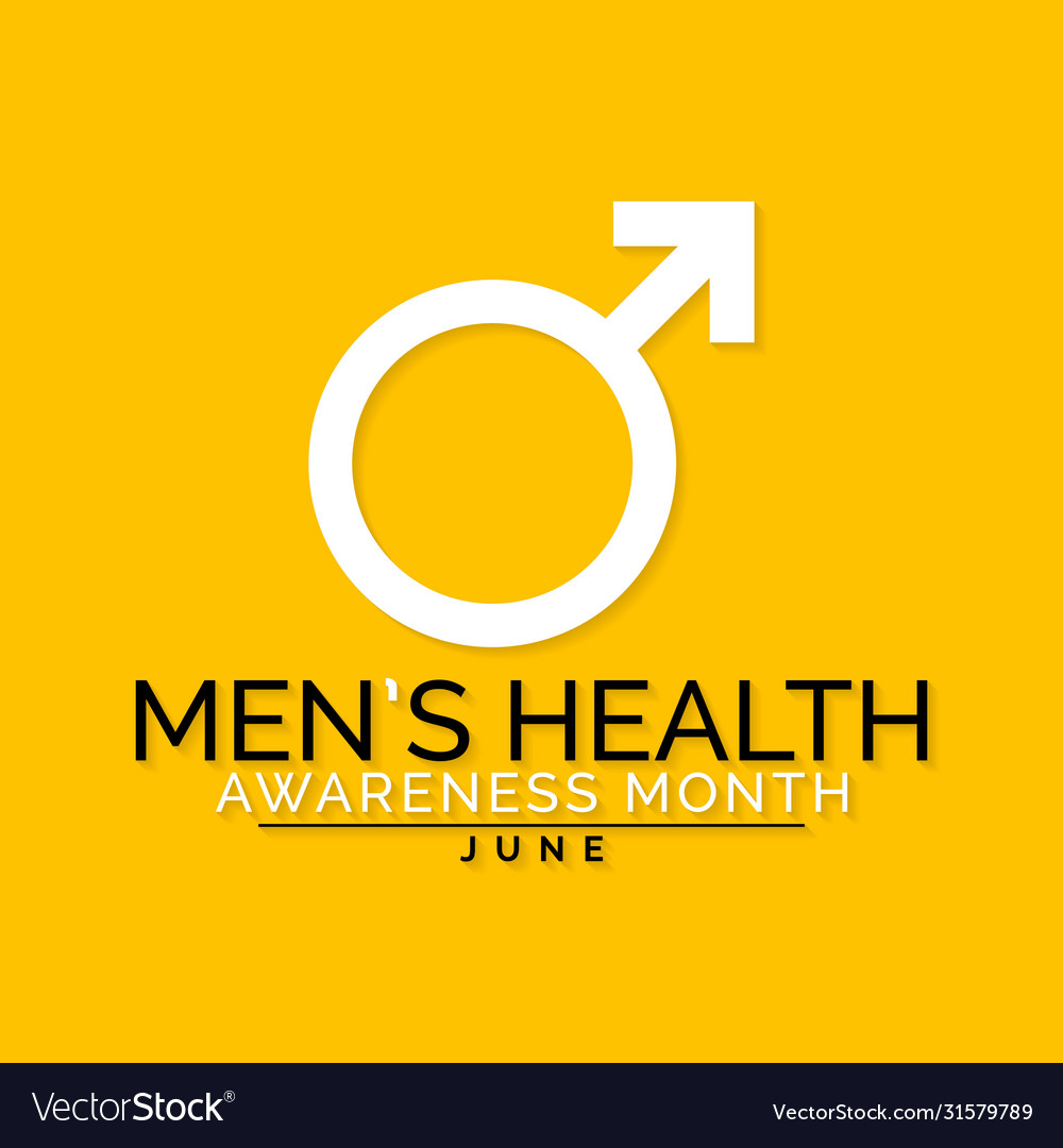 Mens health month Royalty Free Vector Image - VectorStock