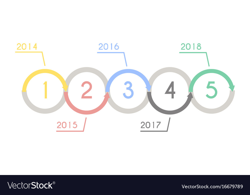 Progress chart statistic concept infographic