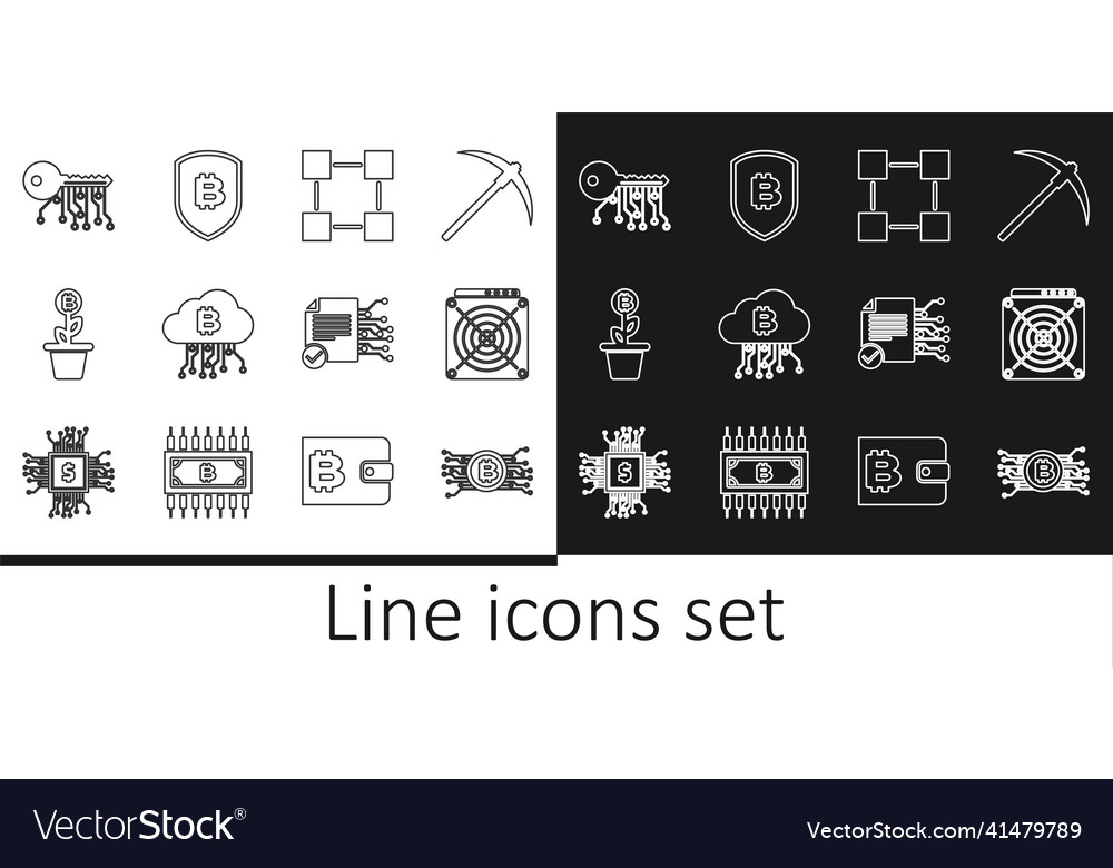 Set line cryptocurrency bitcoin in circuit asic