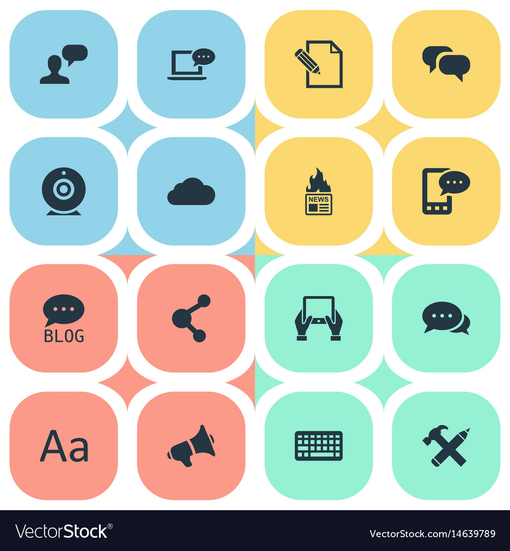Set of simple user icons