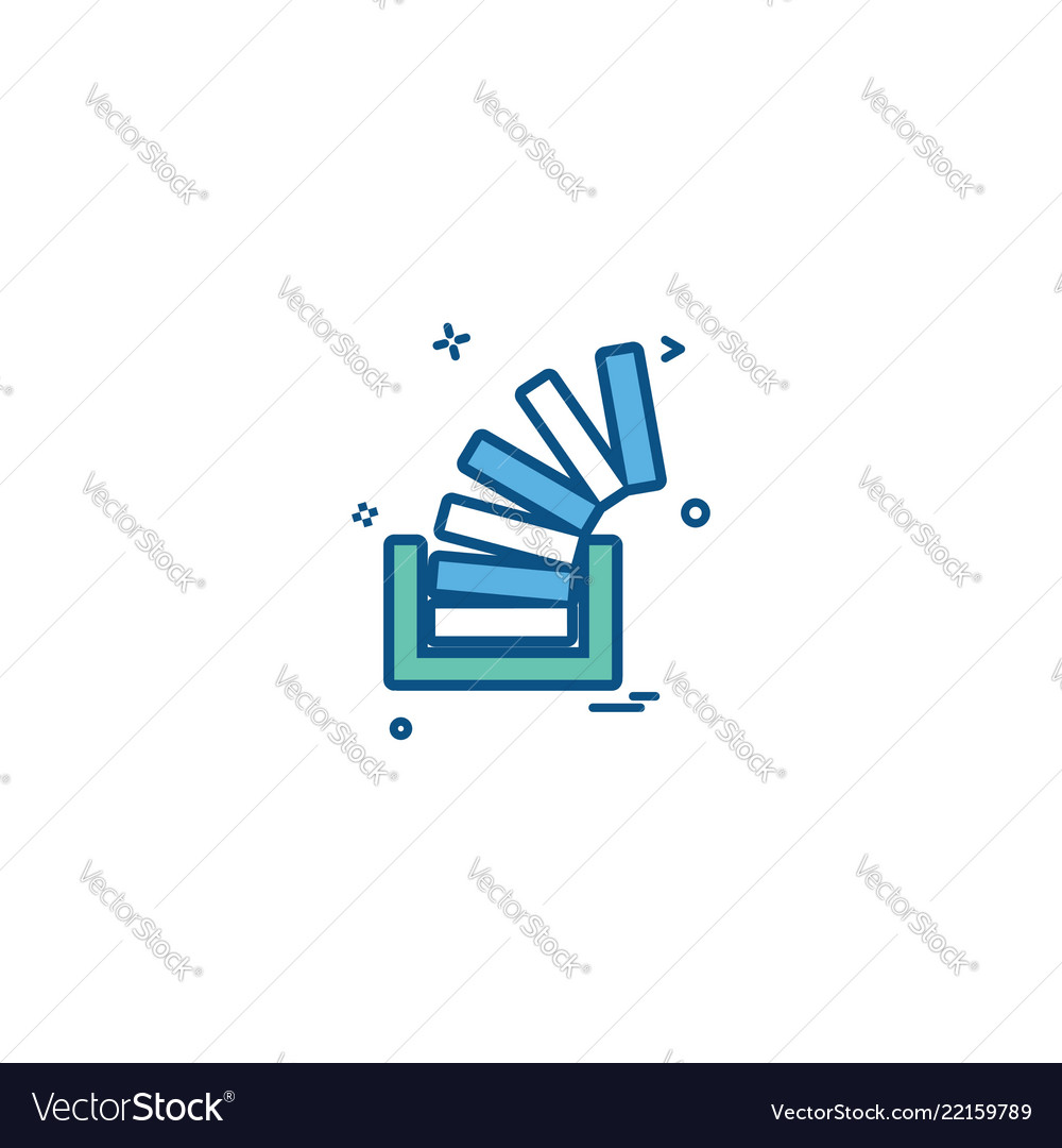 Stackoverflow icon design vector image Stackoverflow icon design