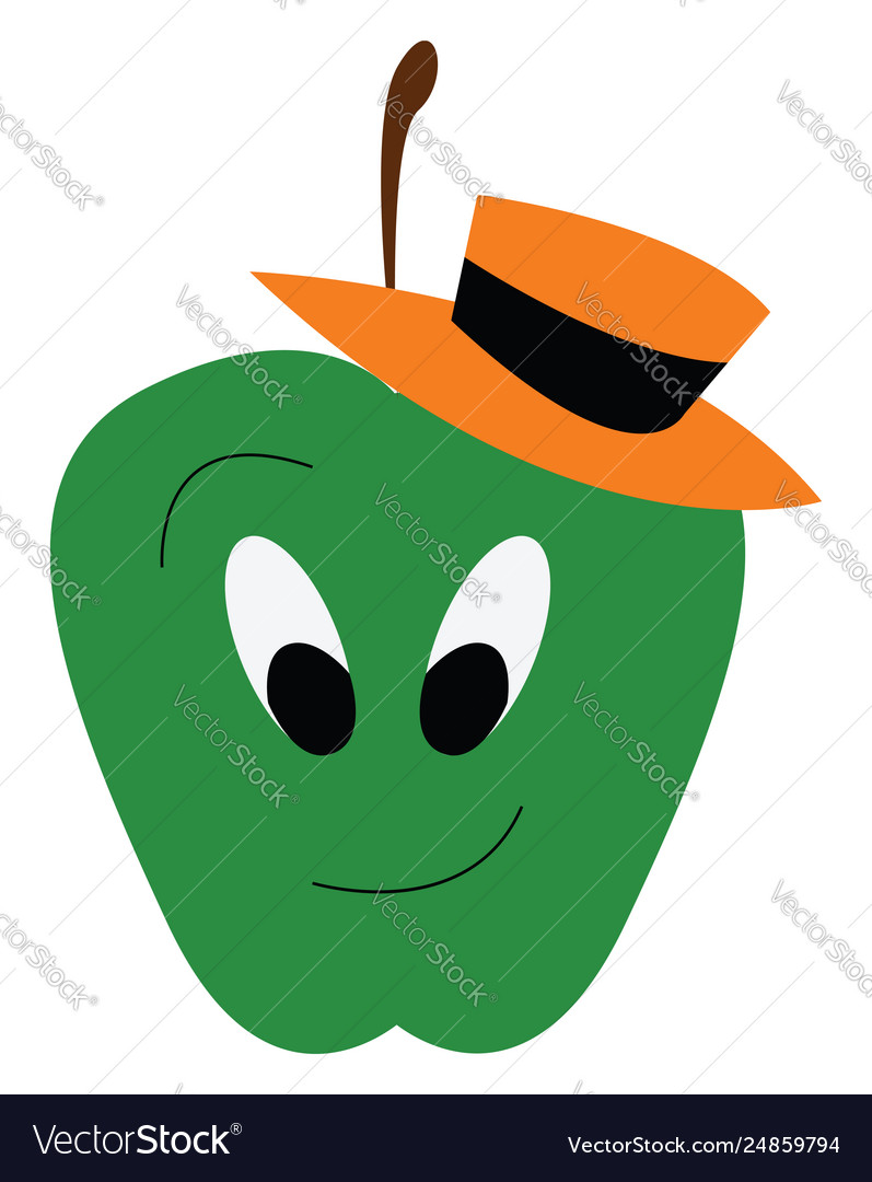 green apple hat