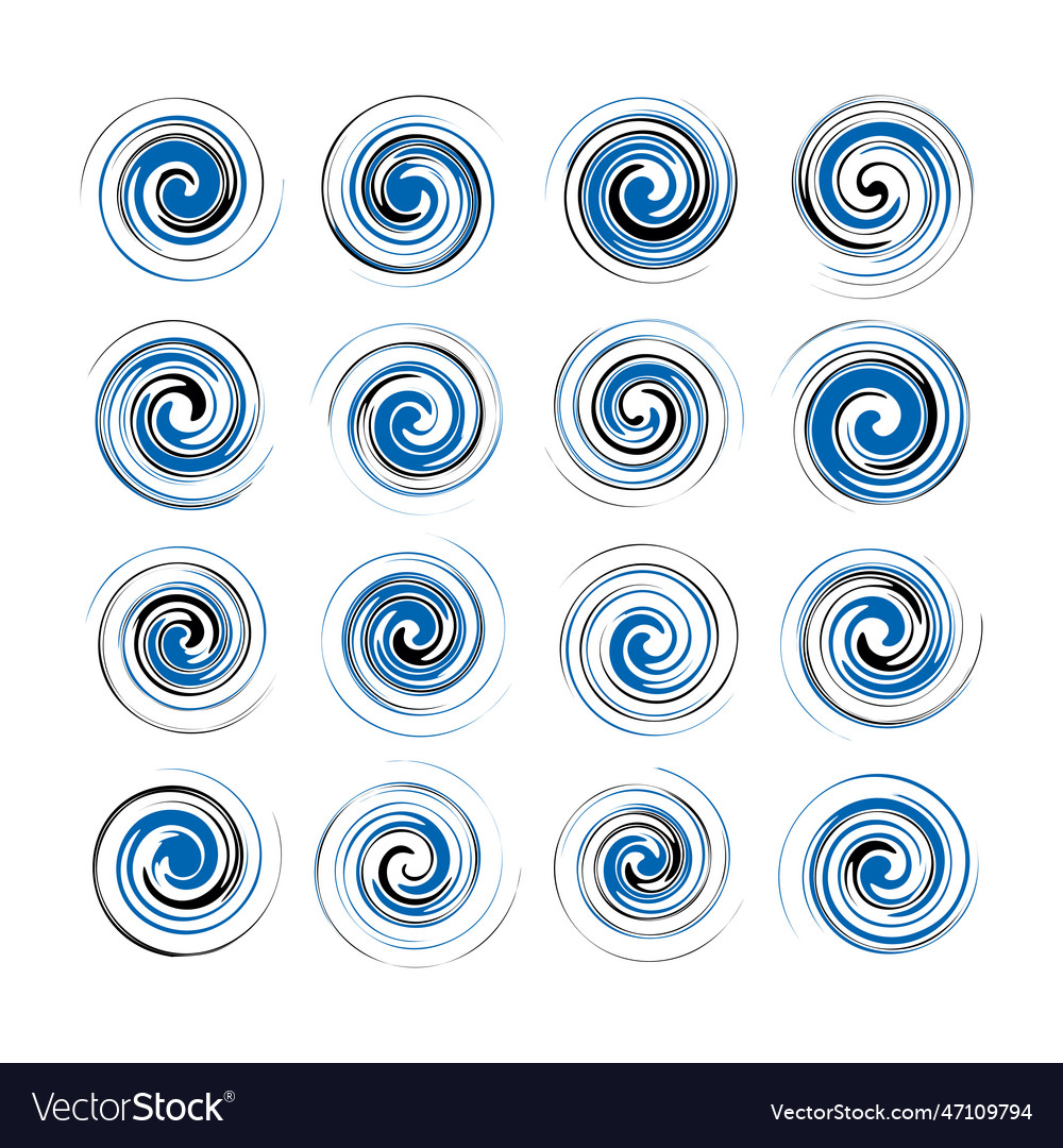 Abstract twister design element set