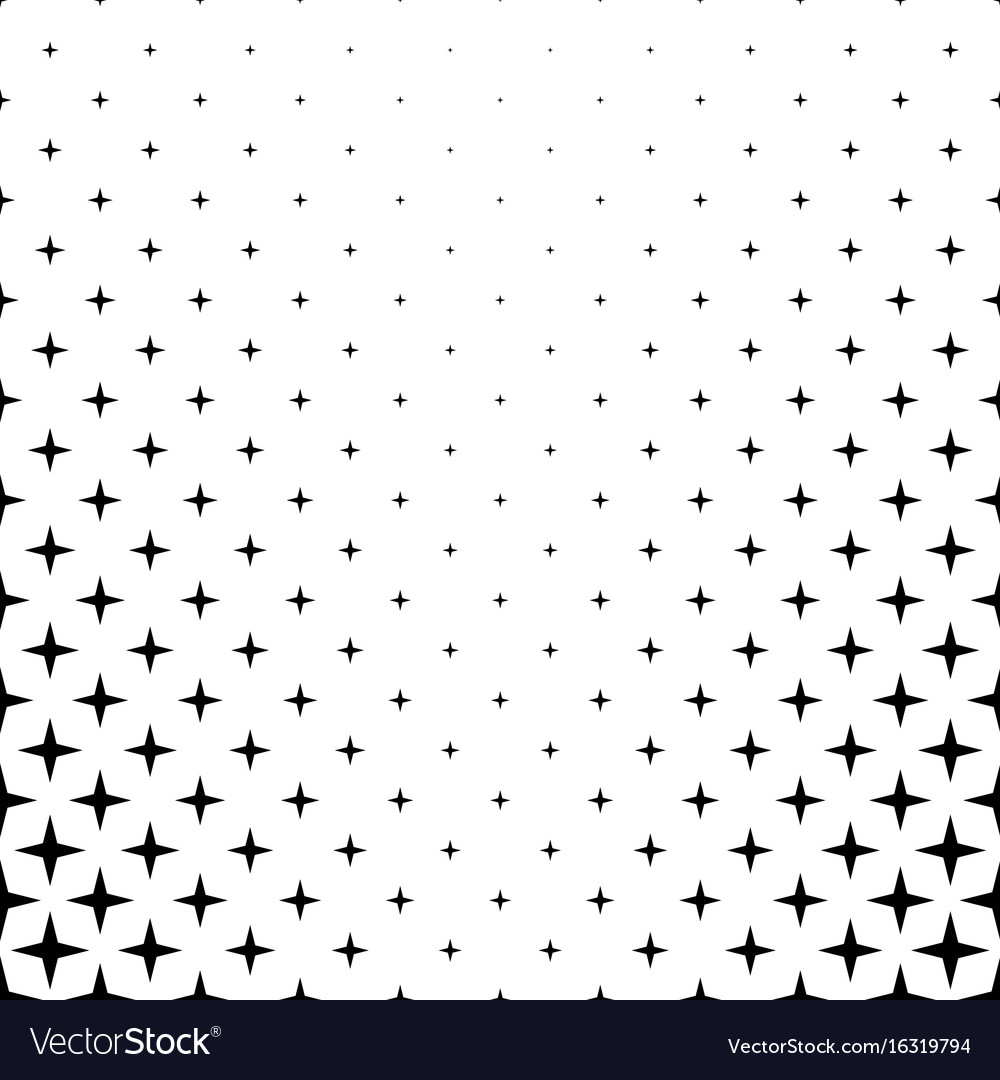 Black and white star pattern