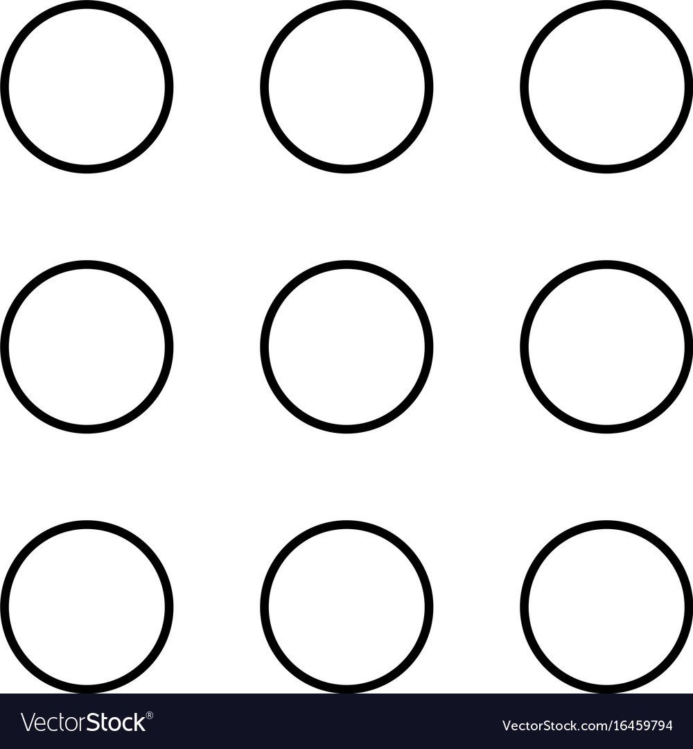Black Dial Button Icon