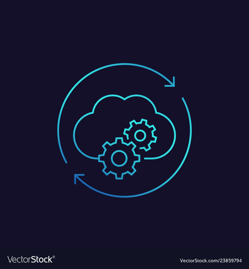 Cloud Settings Configuration Icon