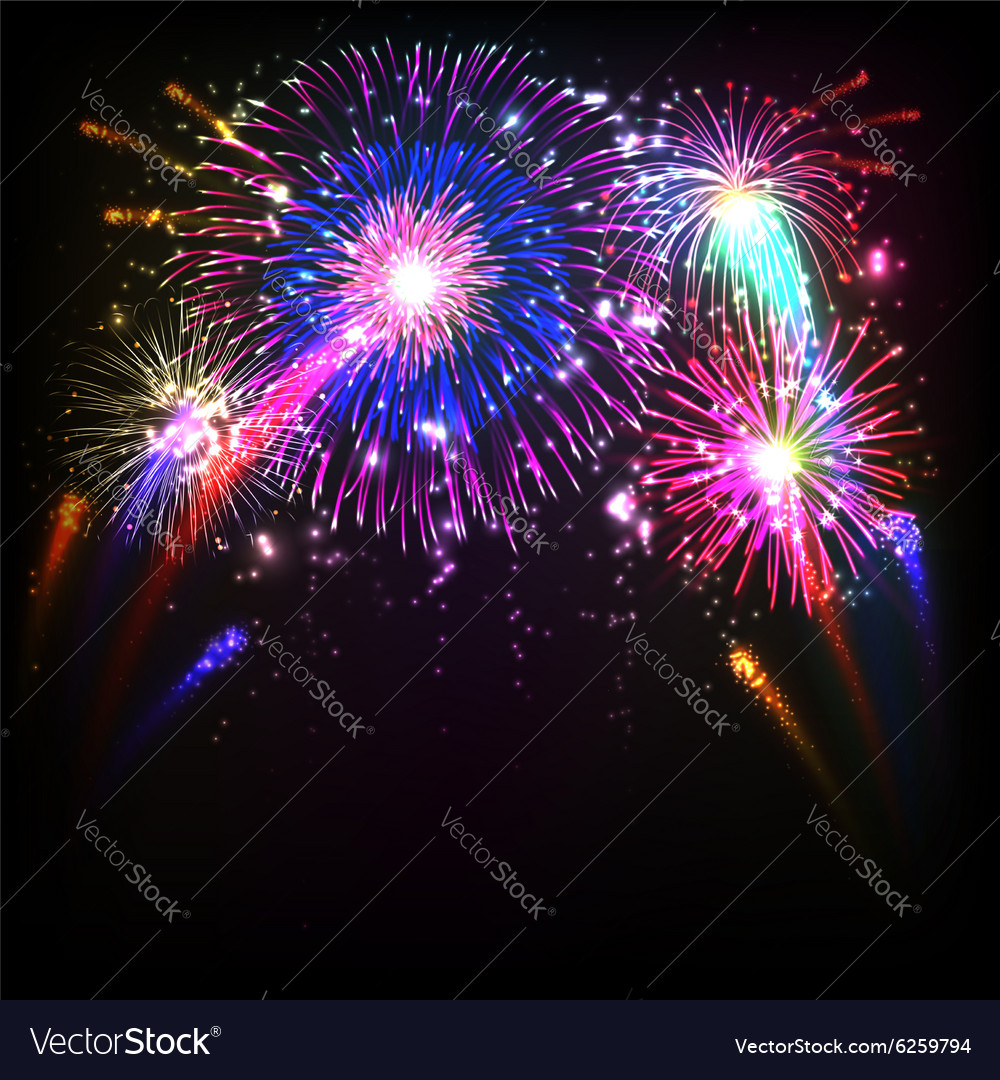 Fireworks Royalty Free Vector Image - VectorStock