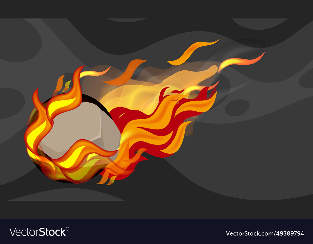Flaming comets asteroids and meteors