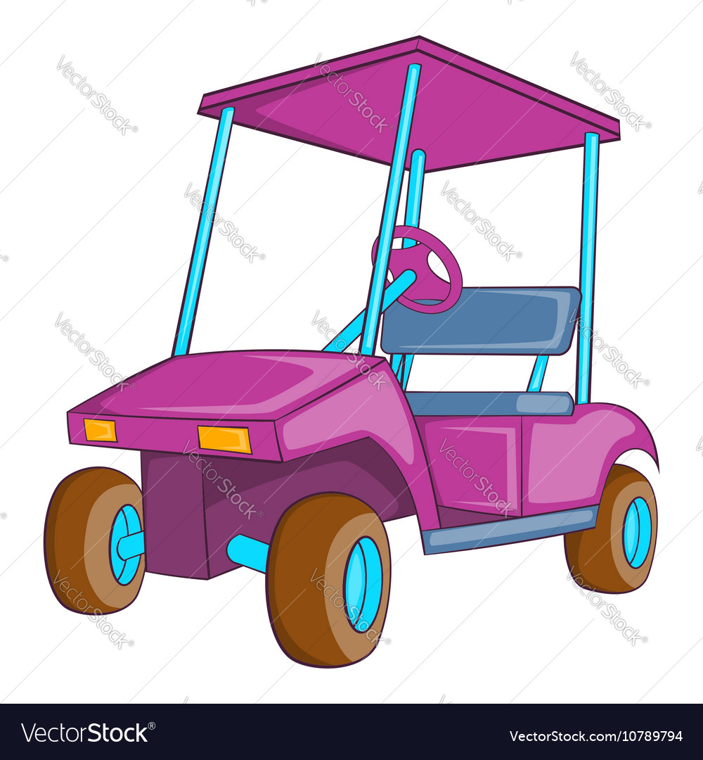 Golf car store icon