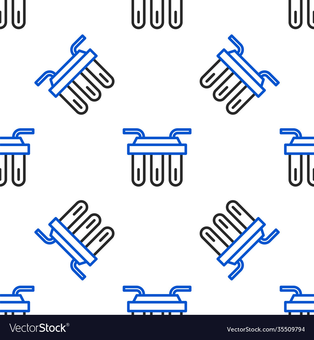 Line water filter icon isolated seamless pattern vector image Line water filter icon isolated seamless pattern