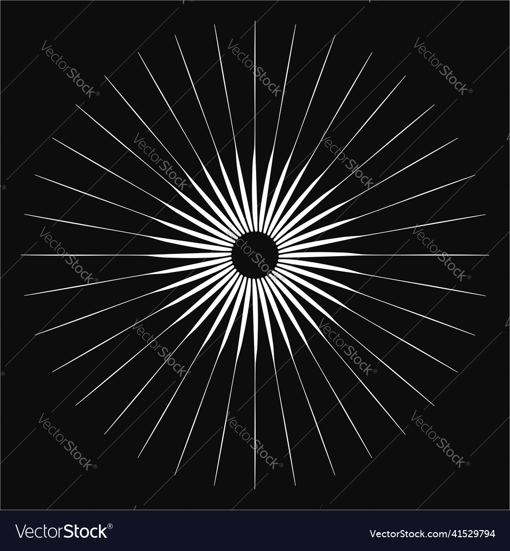 Radial converging radaiating lines abstract vector image Radial converging radaiating lines abstract