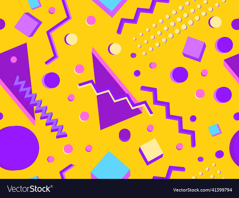 Retro 80s Geometric Pattern