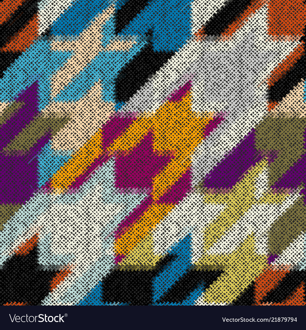 Seamless square pattern abstract color vector image Seamless square pattern abstract color