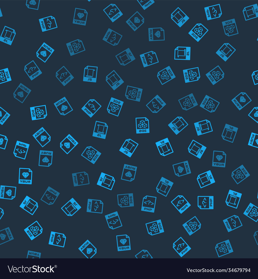 Set php file document js 3ds and ruby vector image Set php file document js 3ds and ruby