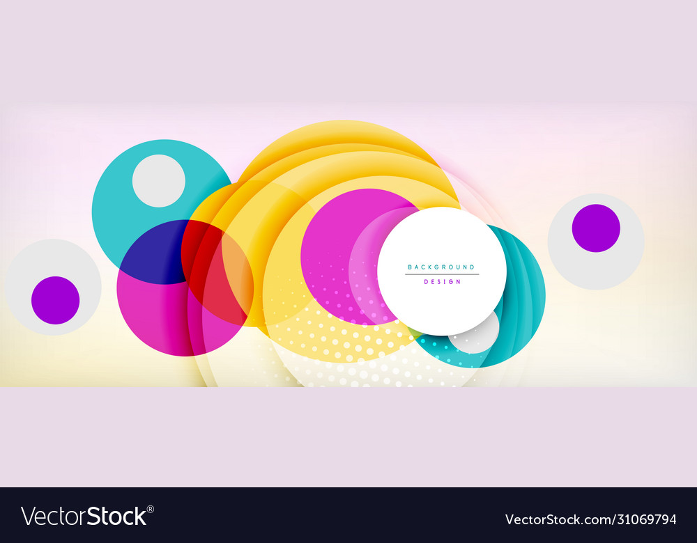 Trendy simple circle abstract background dynamic Vector Image Trendy simple circle abstract background dynamic
