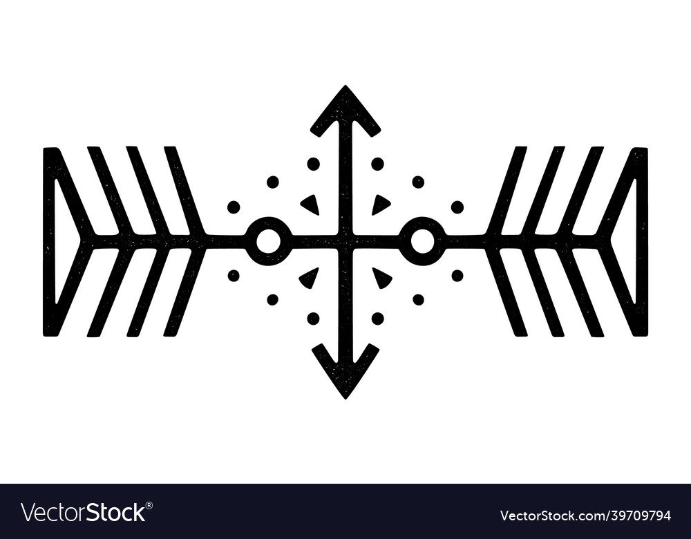 Tribal retro ornament