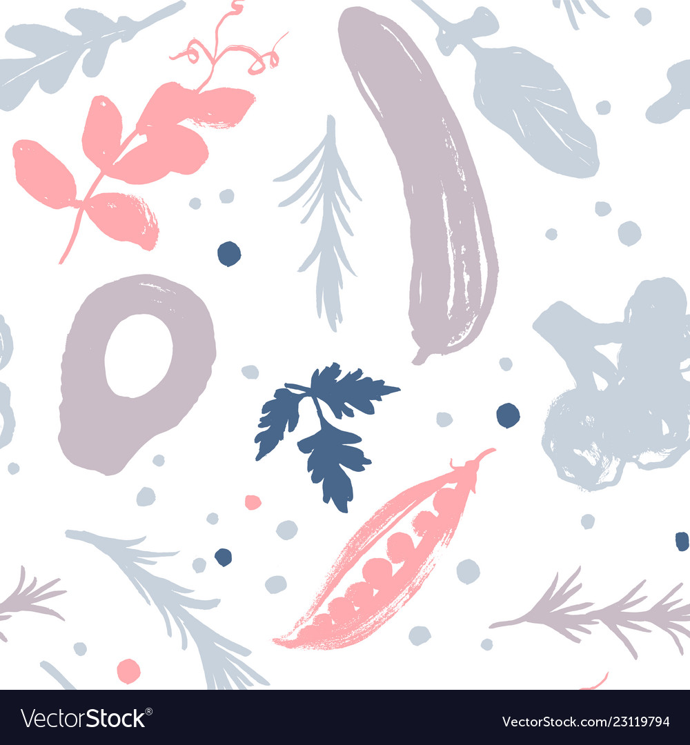 Vegetable pattern with a half-square shift