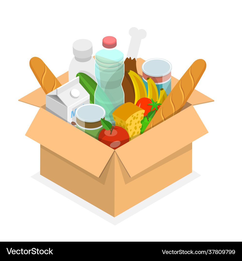 3d isometric flat conceptual Royalty Free Vector Image