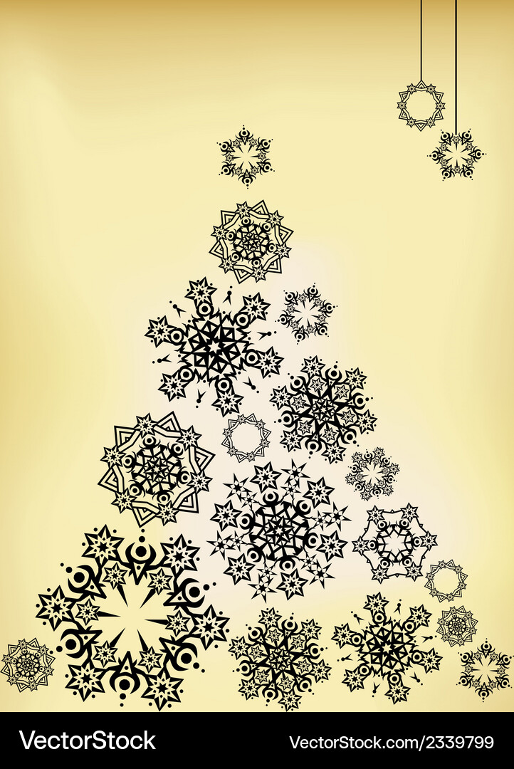 Abstract christmas tree Royalty Free Vector Image