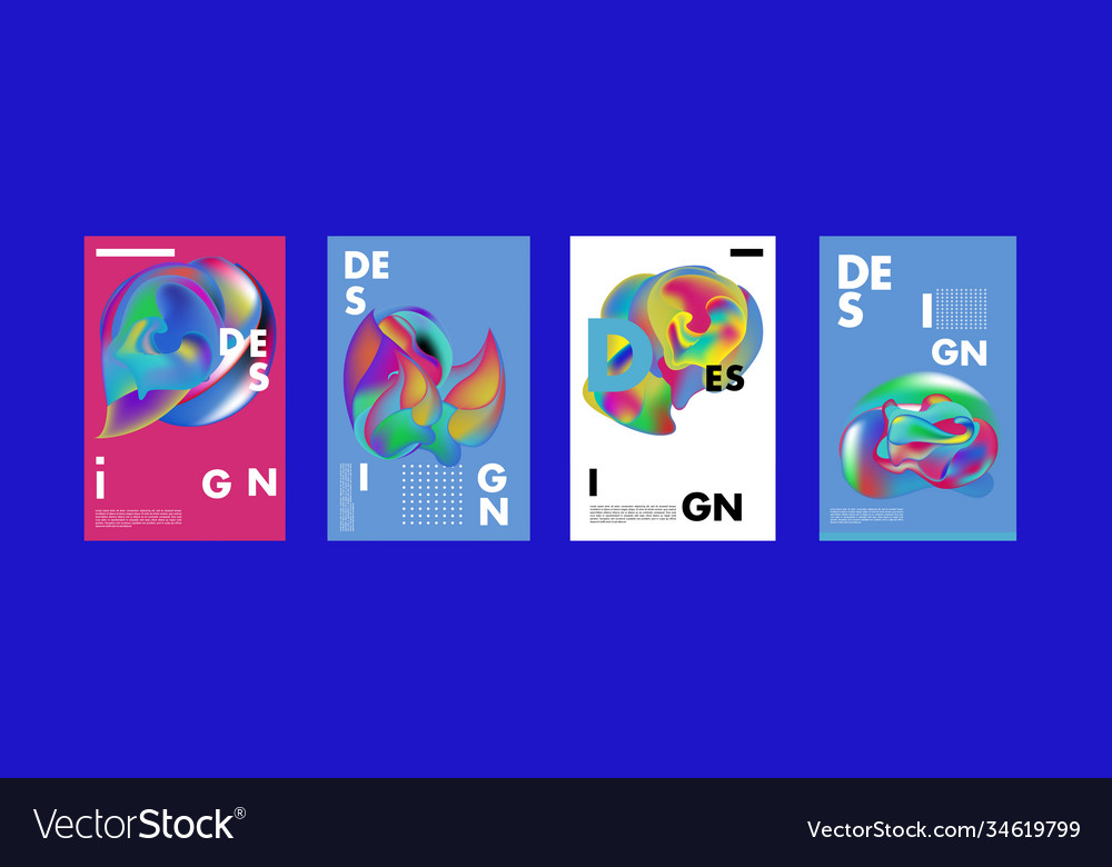 Abstract colorful liquid and fluid pattern Vector Image Abstract colorful liquid and fluid pattern