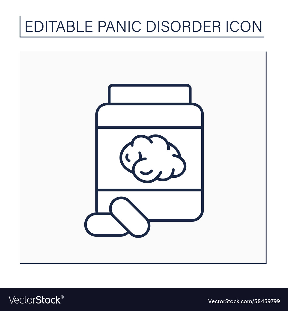 Benzodiazepines line icon