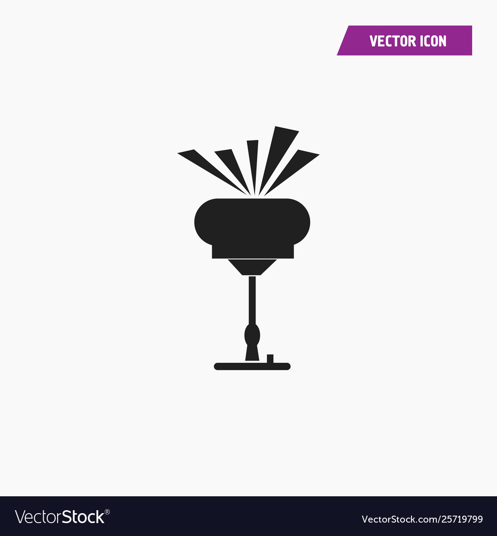 Black Standing Reading Lamp Icon Royalty Free Vector Image Black Standing Reading Lamp Icon Vector Image