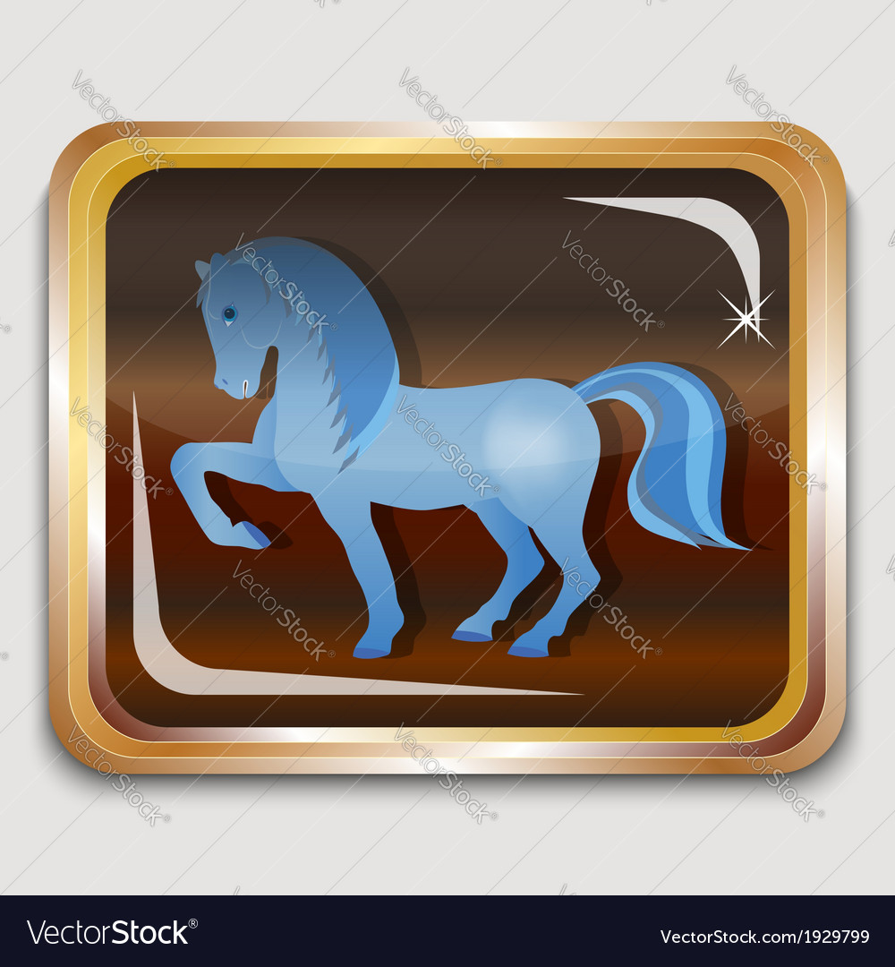 Blue horse