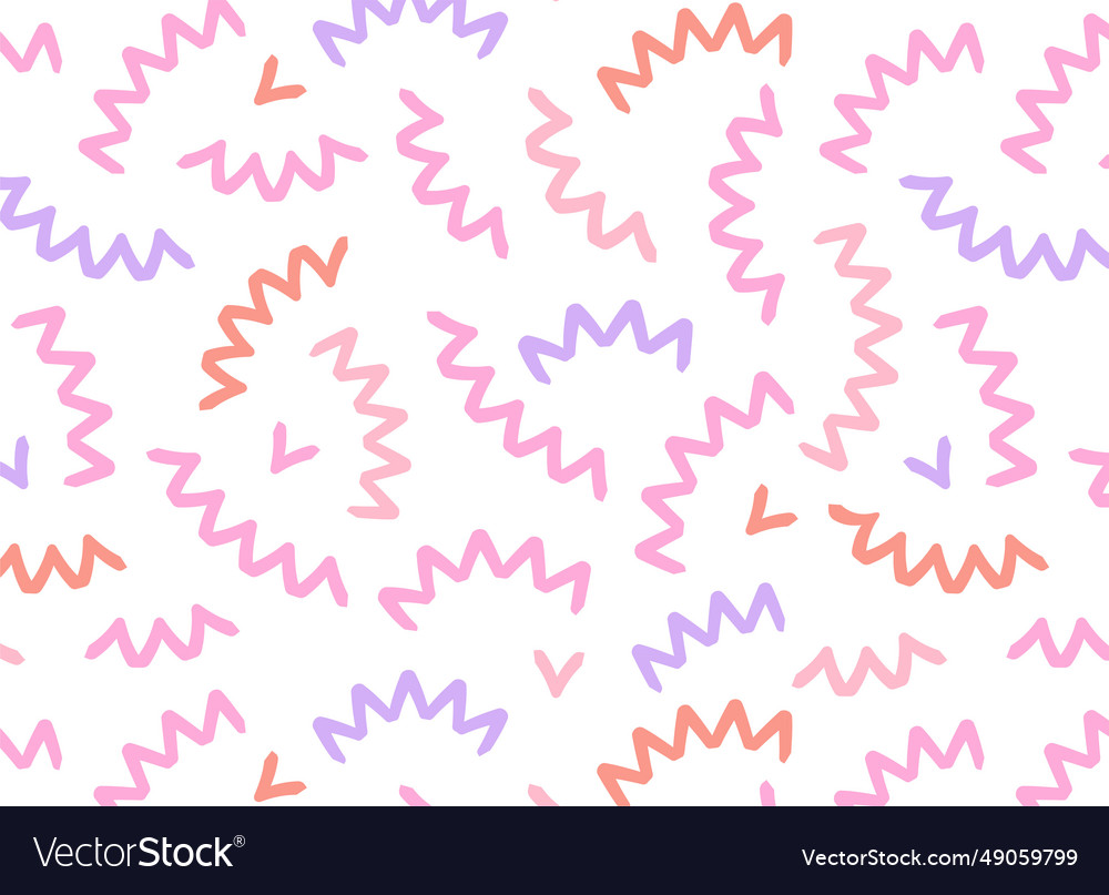 Doodle pattern with colorful abstract squiggles vector image Doodle pattern with colorful abstract squiggles