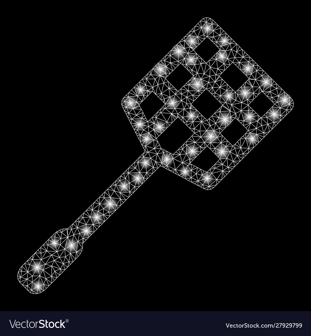 Flare mesh 2d racket with spots