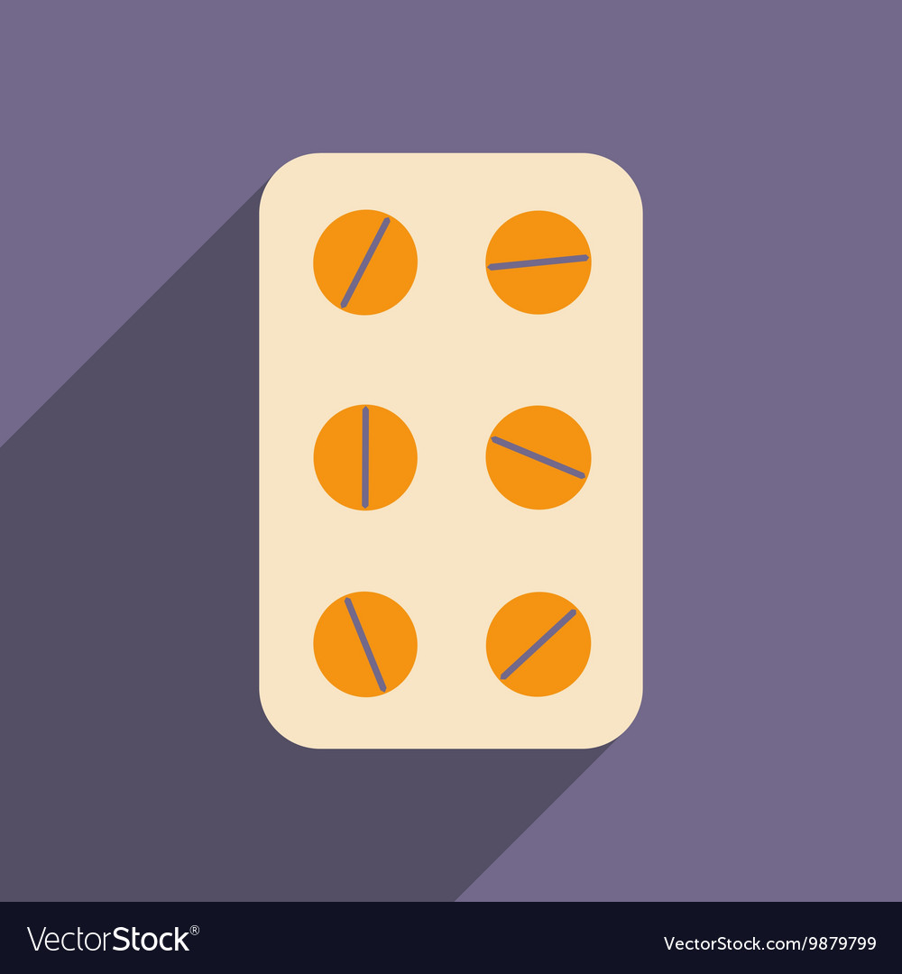 Flat with shadow icon and mobile application